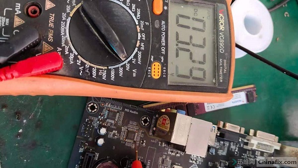 七彩虹H110M-K主板不触发,电脑开不了机维修 图4