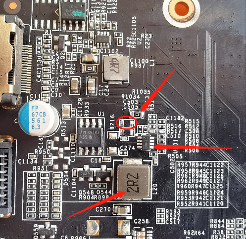 影驰GTX1060大将显卡风扇不转,屏幕不显示维修