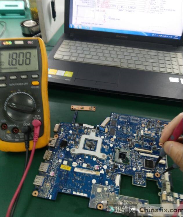 迅维远程学员分享：联想G480笔记本进水不开机维修 图3