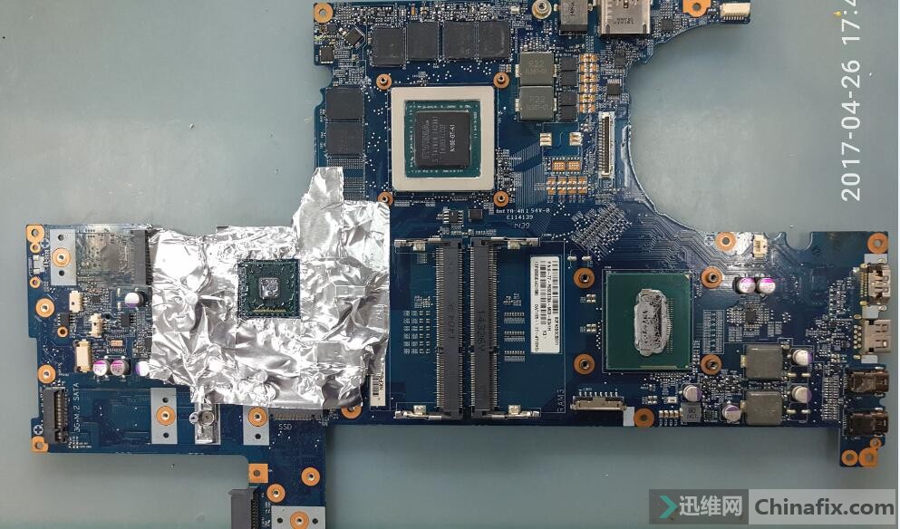 迅维远程学员分享:神舟战神Z7-I78172 S1不开机维修 图2