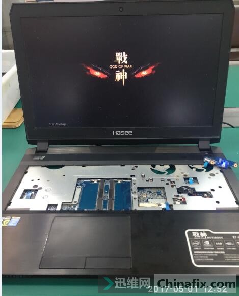 迅维远程学员分享:神舟战神Z7-I78172 S1不开机维修 图13