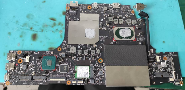 红米XMG-2003游戏本进水不开机维修 图2