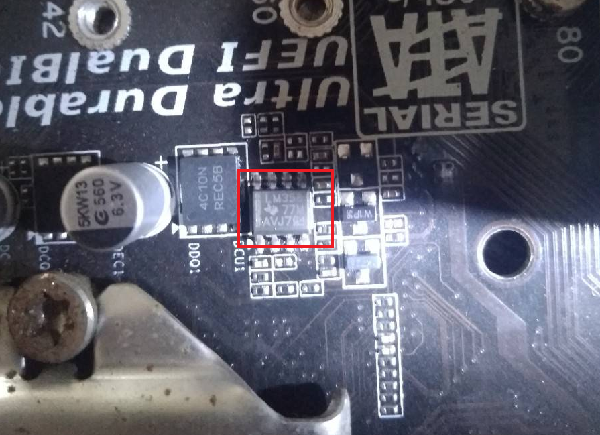 技嘉GA-B150M-D3V主板不跑码掉电维修 图10