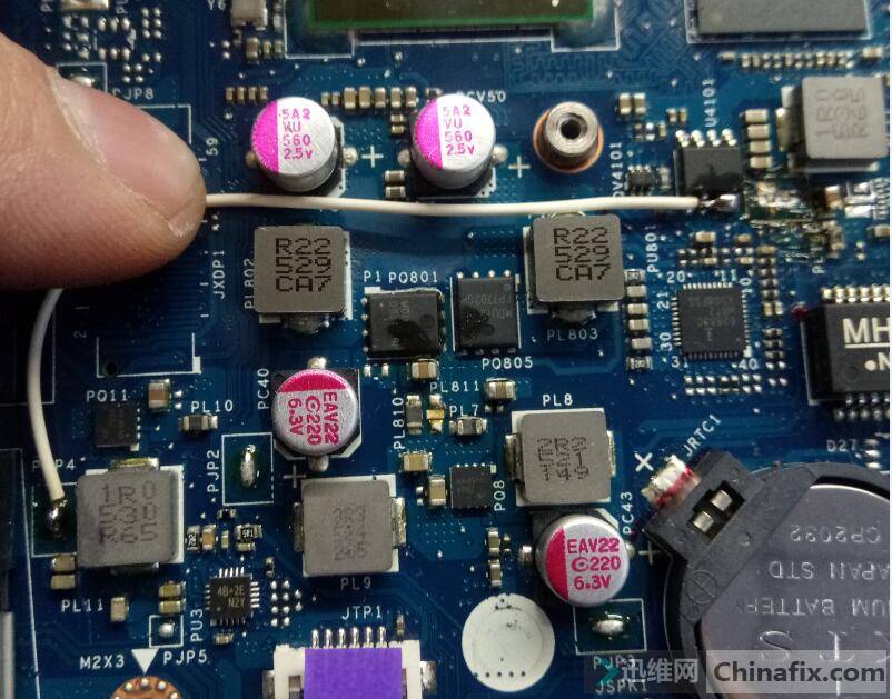 迅维远程学员分享:HP 15-AC067TX笔记本短路维修 图4