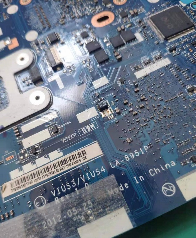 迅维学员分享:联想S400笔记本短路维修 图1