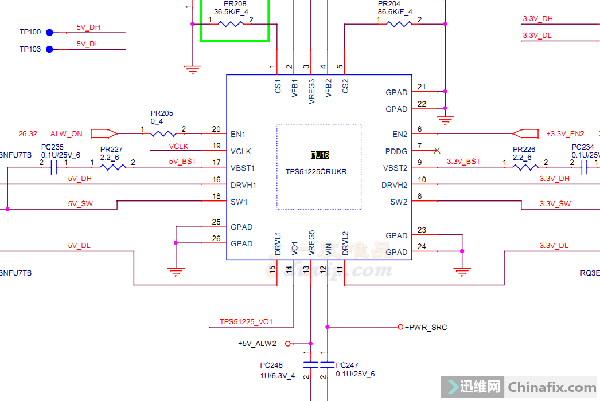 戴尔15-7559笔记本不开机，待机5V偏低不触发维修 图3