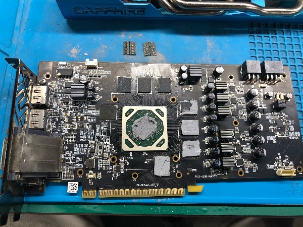 蓝宝石RX590显卡挖矿无效算力维修 图3