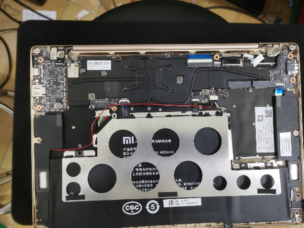 Xiaomi 161201-aa notebook no booting, maintenance without charging common failing 