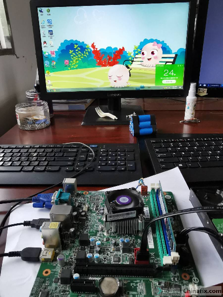 联想CFT3I1主板开机风扇转,屏幕不显示维修 图6