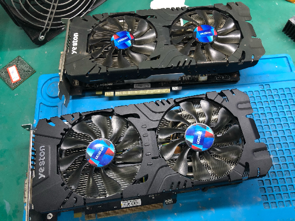 二修盈通RX580 8G大地之神显卡开机屏幕不显示 图1