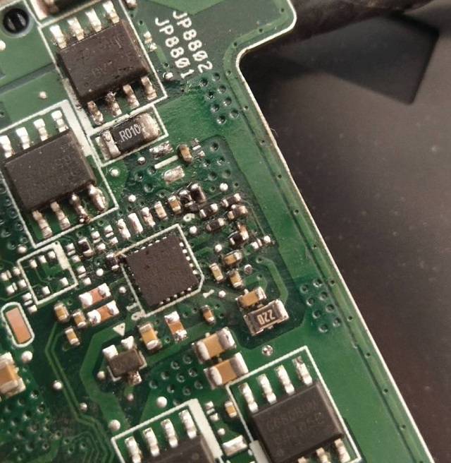 迅维实地学员分享：华硕Asus GL553VW_2.0笔进水不开机维修 图5