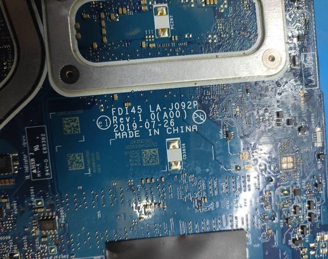 迅维学员分享:DELL十代LA-J092P笔记本进水不开机维修 图1