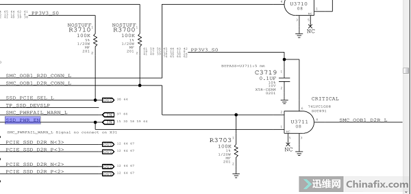 苹果MacBook A1466笔记本找不到硬盘维修 图3