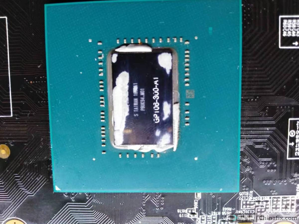 技嘉GIGABYTE 1063显卡突然黑屏维修 图2