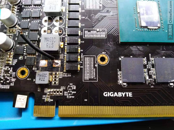 技嘉GIGABYTE 1063显卡突然黑屏维修 图5