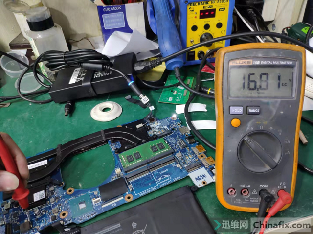 迅维实地学员分享:DELL G3 3579 LA-F611P电池不充电维修 图4