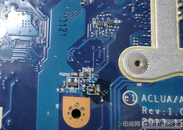 迅维实地学员分享:联想V2000 NM-273笔记本无显示维修 图3