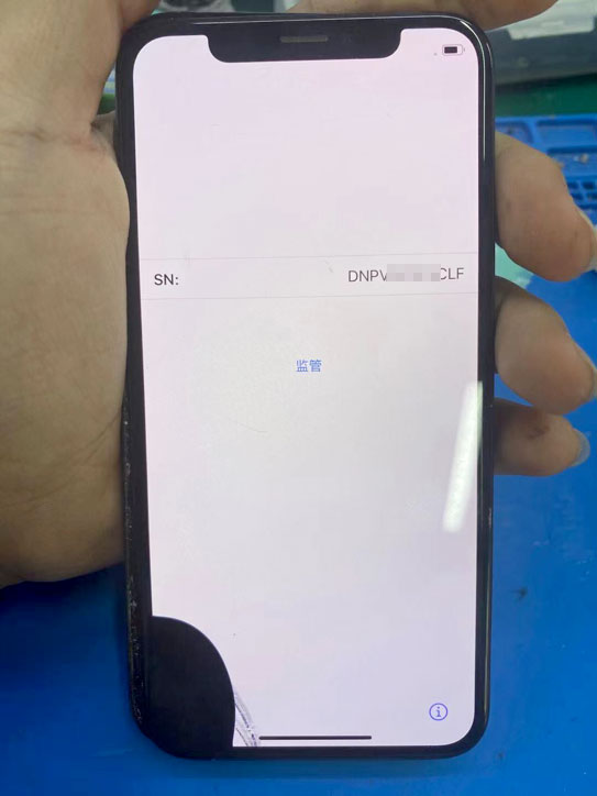 重摔iPhone X手机无服务感叹号无法激活维修 图1