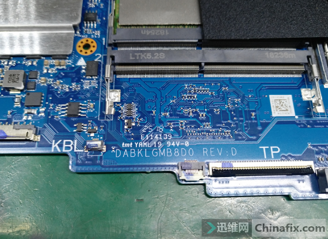 迅维实地学员分享:华硕新本飞行堡垒FX80G笔记本大短维修 图3
