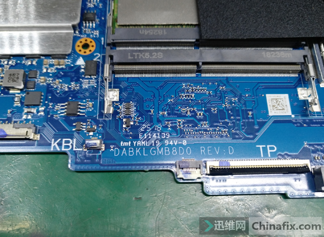 迅维实地学员分享：华硕新本飞行堡垒FX80G笔记本大短维修 图3