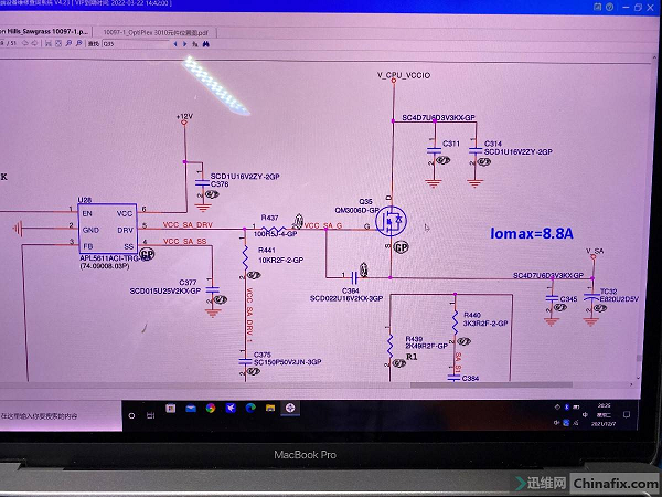 迅维培训学员分享：DELL H61主板不跑码维修 图1