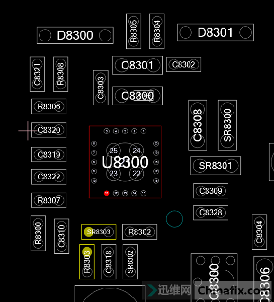 华硕飞行堡垒FX86F笔记本进水不开机维修 图4