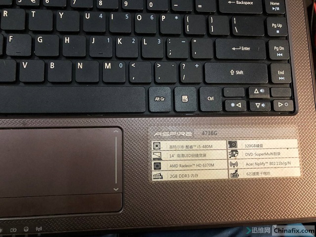 迅维实地学员分享：Acer 4738G笔记本触发掉电维修