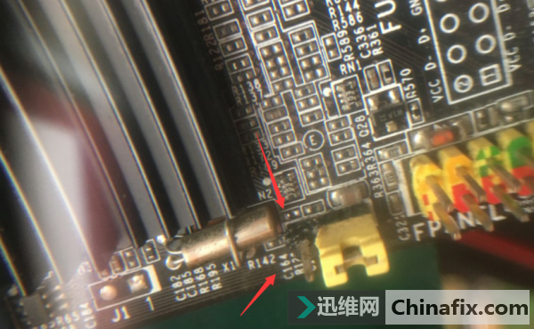 迅维培训学员分享:七彩虹C.H61U V30主板不触发维修 图4