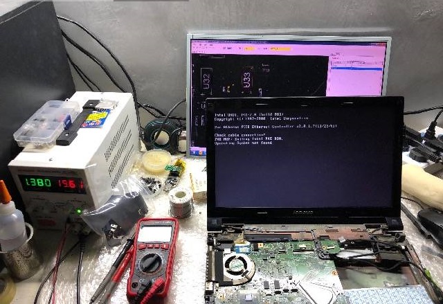 迅维实地学员分享：Lenovo B460笔记本不开机维修