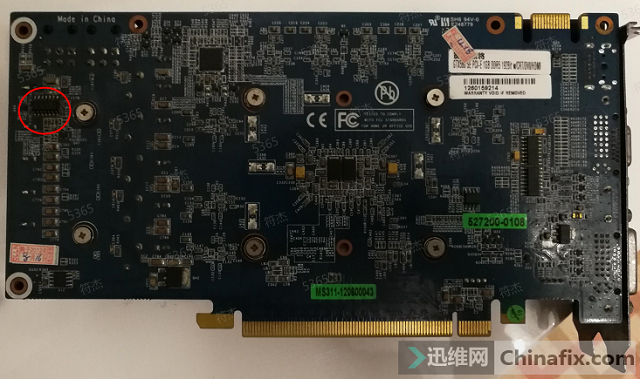 影驰GTX560SE显卡黑屏维修 图1