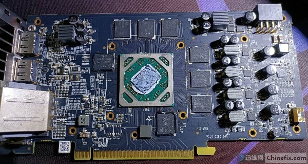 AMD Radeon RX580显卡风扇转显示器不亮维修 图1