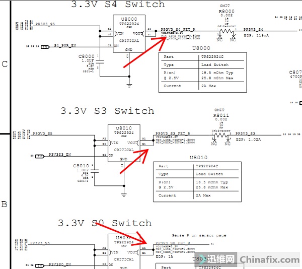 苹果MacBook Air A1466笔记本触发掉电维修 图7