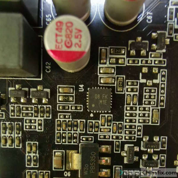 铭瑄GTX650显卡核心无供电维修 图7