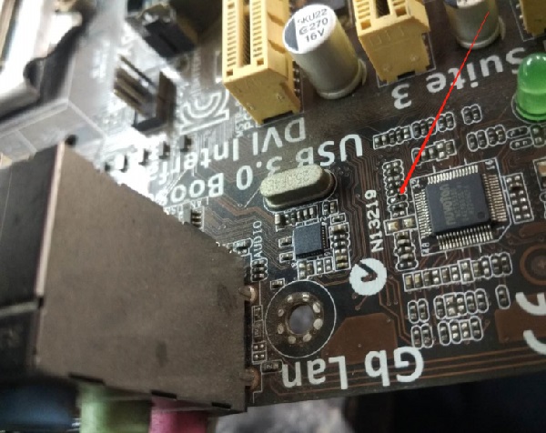 华硕H81M-E主板触发秒掉电维修 图2