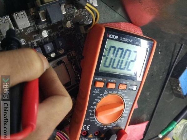 华硕H81M-E主板触发秒掉电维修 图4