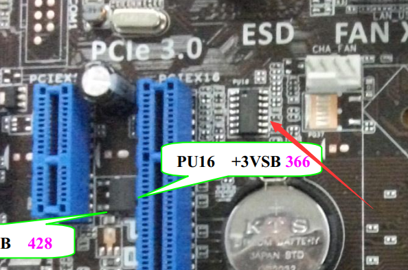 华硕P8H61-MLX3 PLUS主板上电不停重启维修 图5