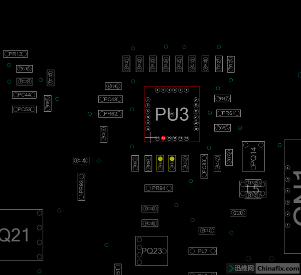 惠普DA0R13MB6E1笔记本不出3V5V维修 图6