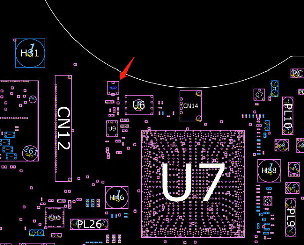 迅维实地学员分享：华硕FX706待机0.003不加电维修　图４