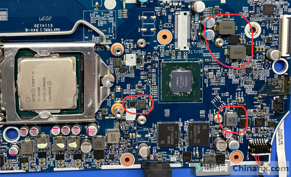 神舟战神NK50S5MB-0D主板开机掉电维修 图4